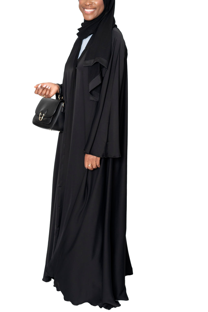 Dunya Abaya in Black | Al Shams Abayas_1