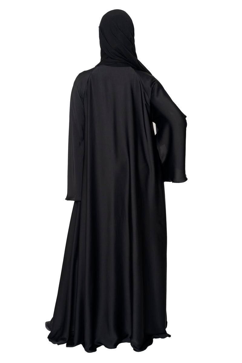 Dunya Abaya in Black | Al Shams Abayas_6