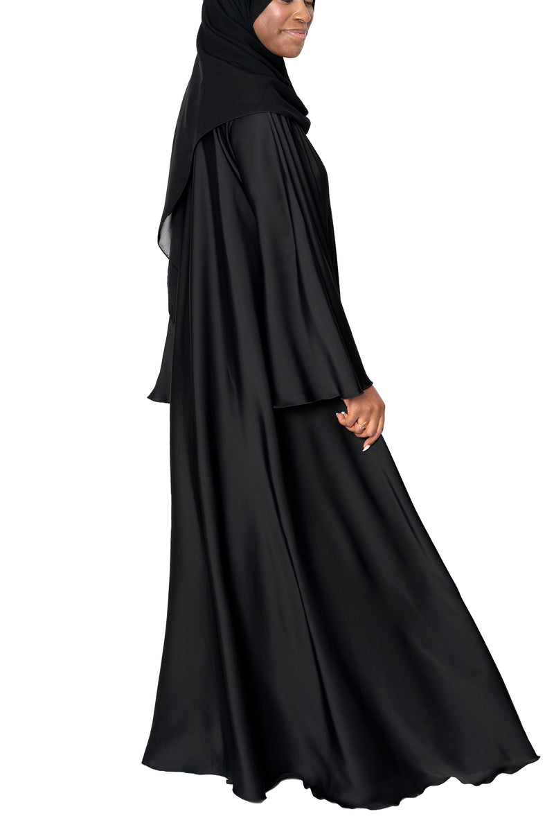 Dunya Abaya in Black | Al Shams Abayas_7