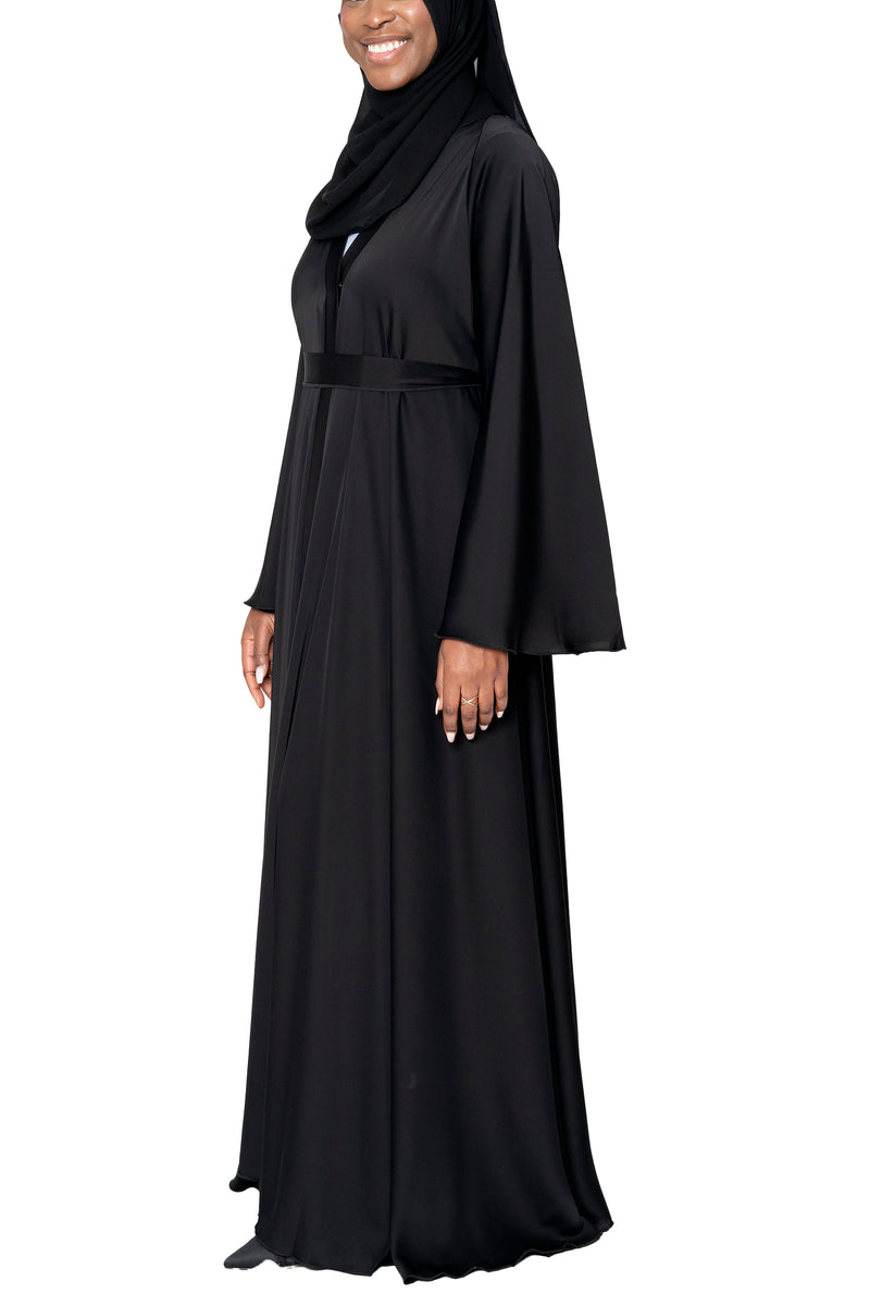 Dunya Abaya in Black | Al Shams Abayas_5