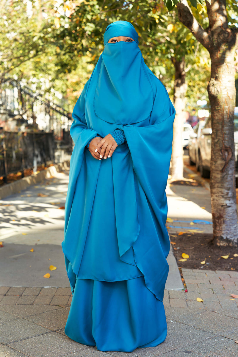 Mahasen Jilbab Set in Turquoise