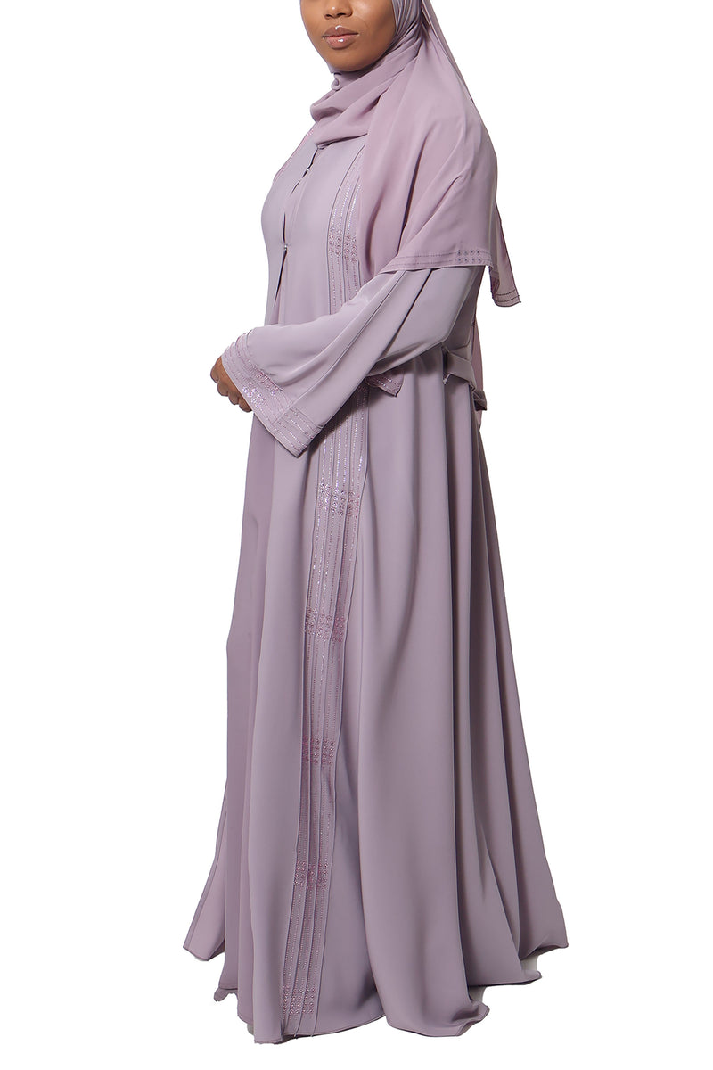 Rawdah Abaya in Lavender | Al Shams Abayas_10