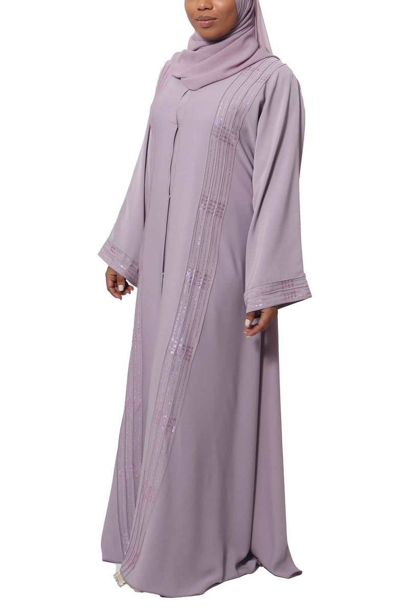 Rawdah Abaya in Lavender | Al Shams Abayas_3