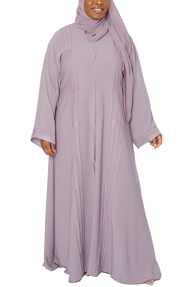 Rawdah Abaya in Lavender | Al Shams Abayas_11