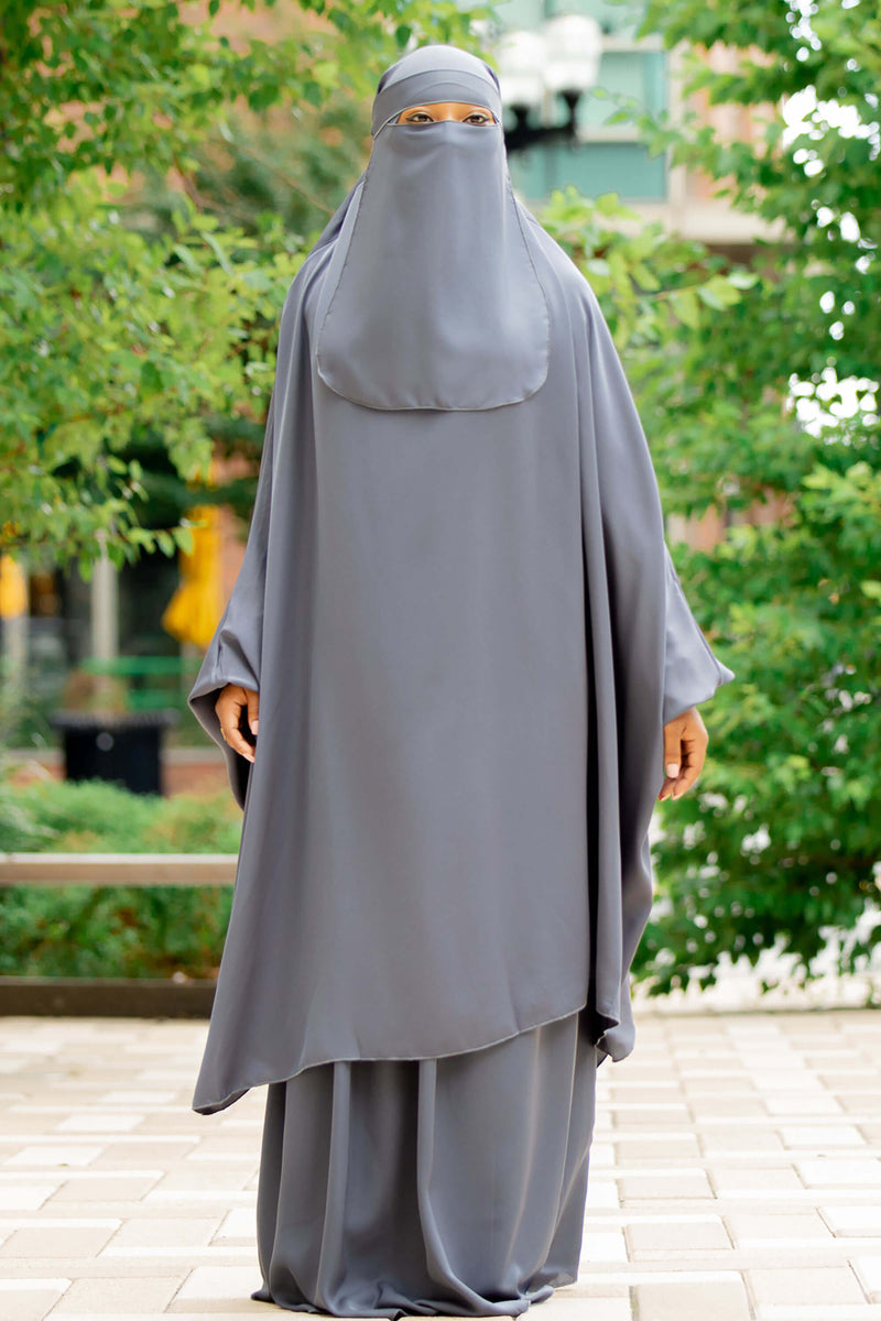 Mahasen Jilbab in Dark Grey | Al Shams_6