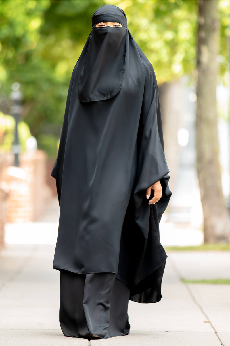 Mahasen Jilbab Set in Classic Black