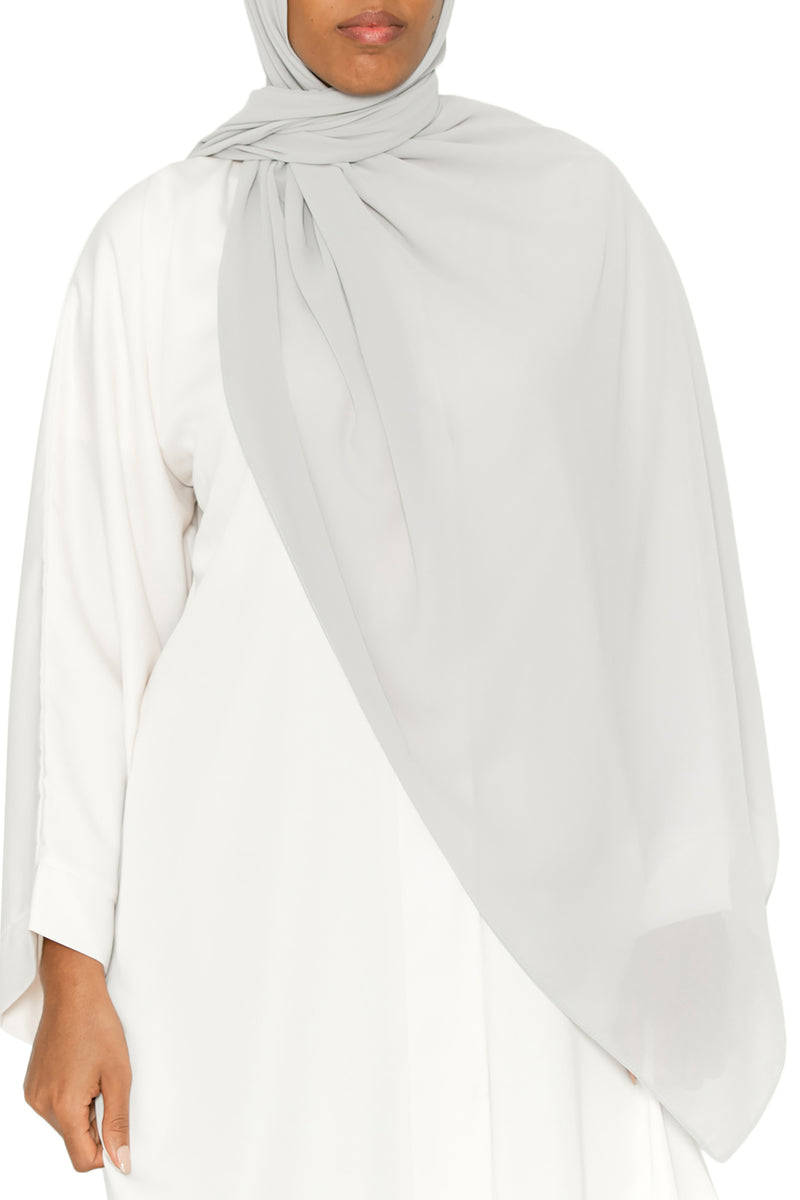 Essential Hijab Grey | Al Shams Abayas 1