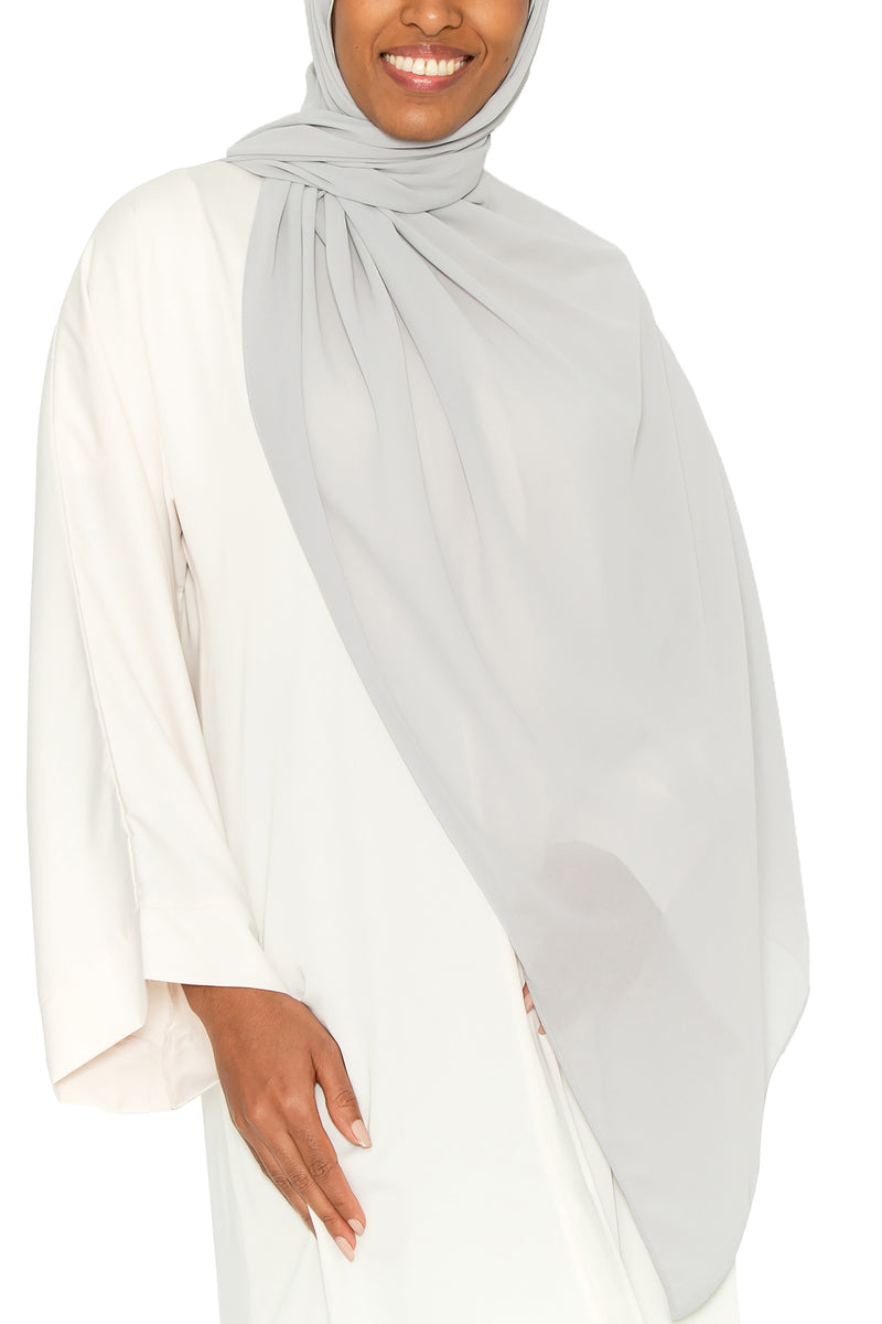 Essential Hijab Grey | Al Shams Abayas 4