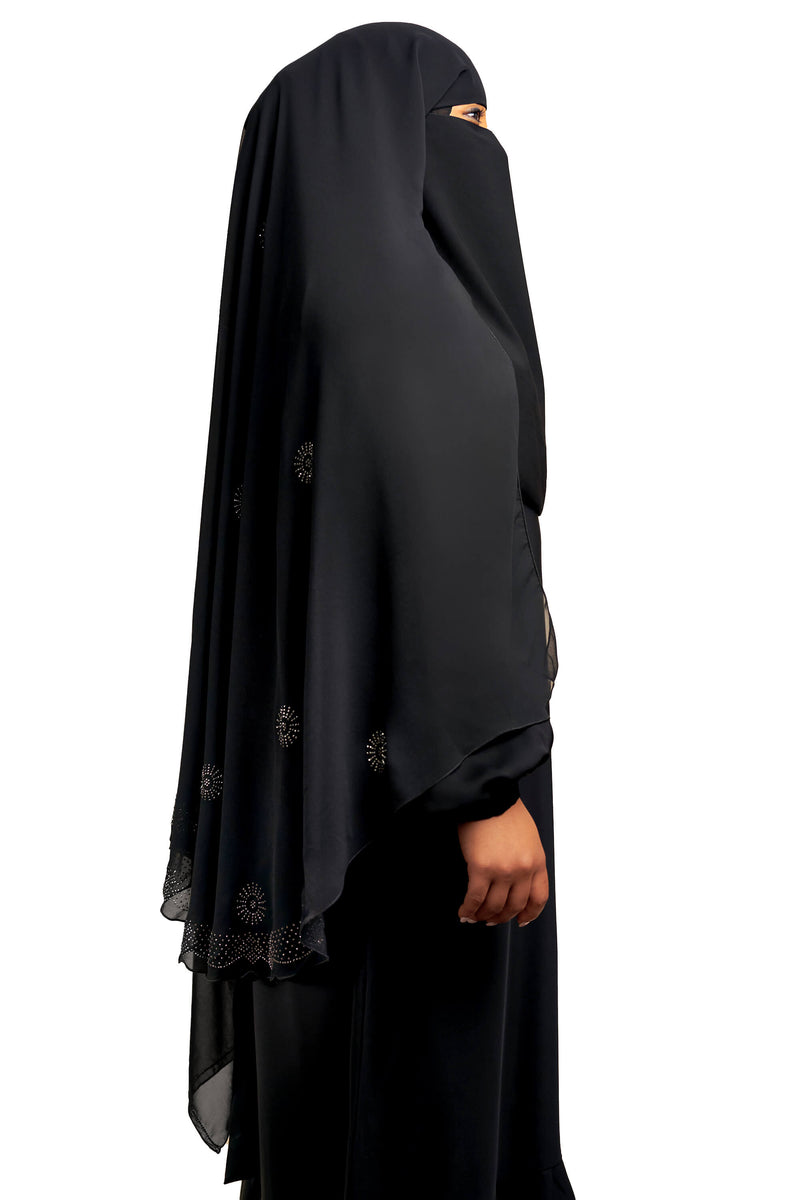 Ayla Niqab Sliver | Al Shams Abayas_14