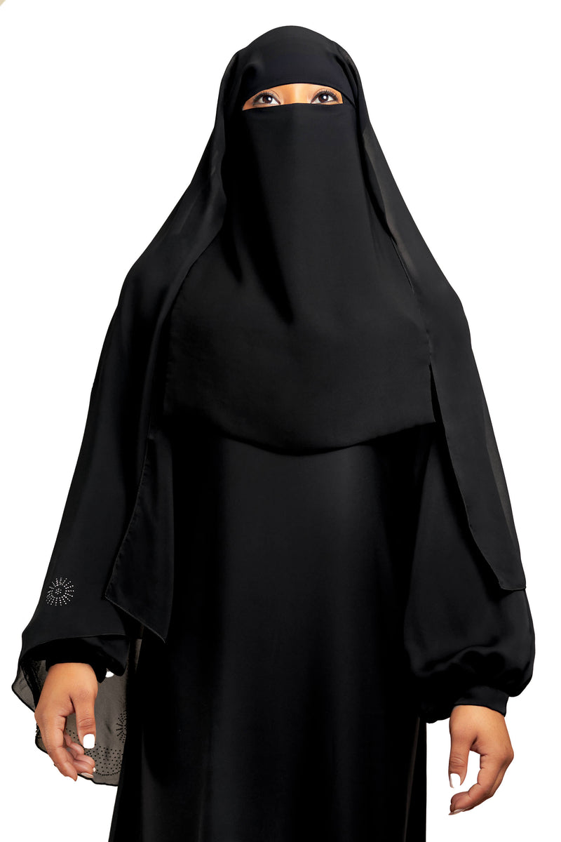 Ayla Niqab Sliver | Al Shams Abayas_1