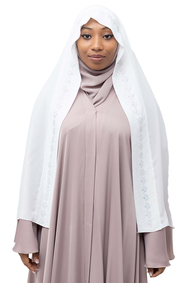 Chanice in White Iridescent | Al Shams Abayas_2