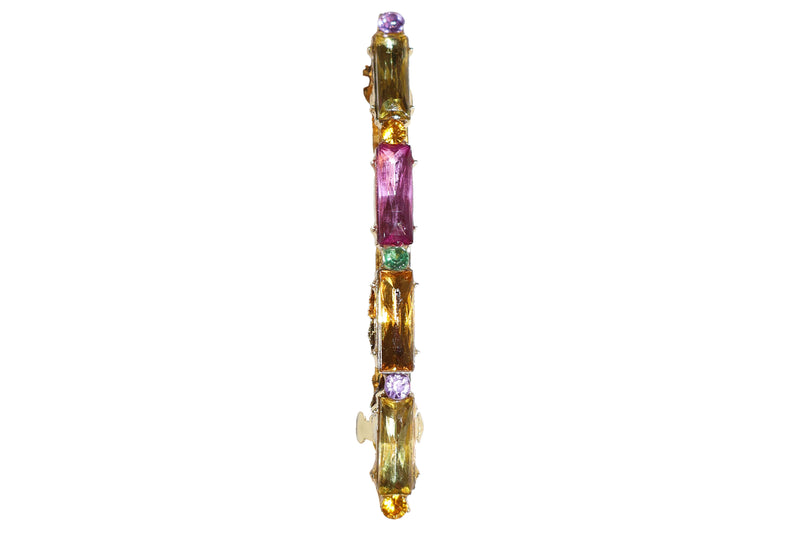 Colorful Rhinestone Snap Barrett