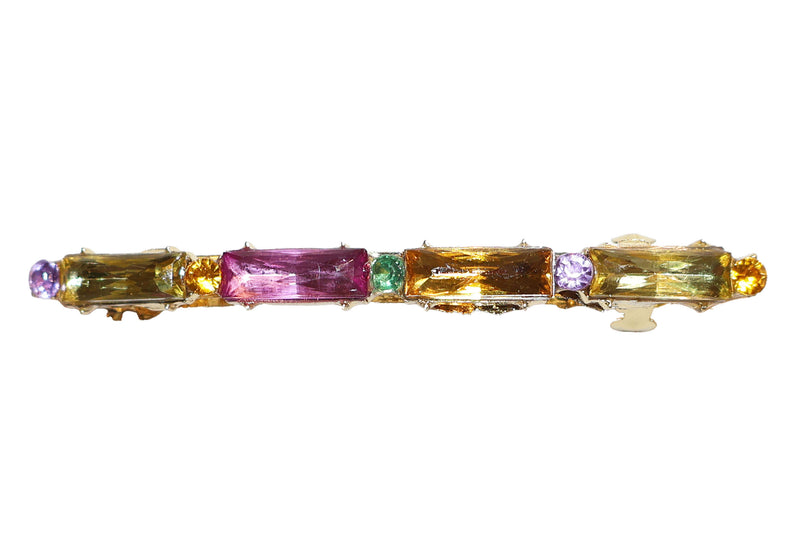 Colorful Rhinestone Snap Barrett