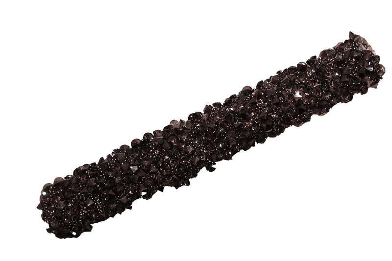 Crushed Crystal Clip - Black