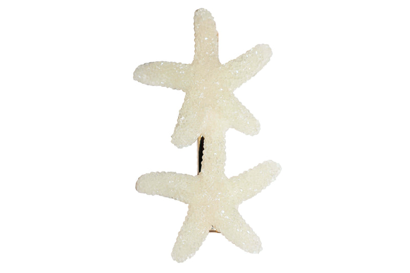 Crystal Starfish Clip - Ivory