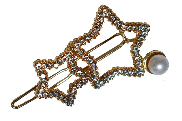 Double Bling Star Barrette