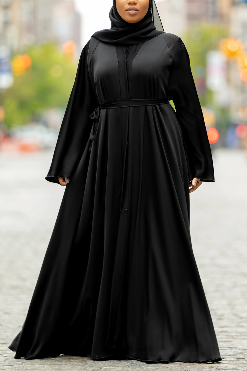 Dunya Abaya In Black Al Shams Abayas Dunya Abaya In Black Al Shams Abayas