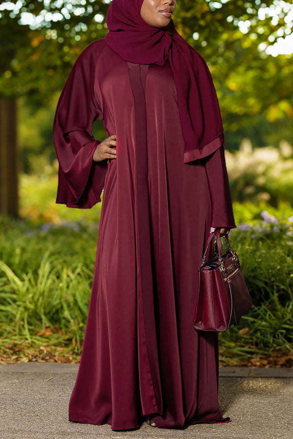 Dunya Abaya in Spicy Berry | Al Shams Abayas_5
