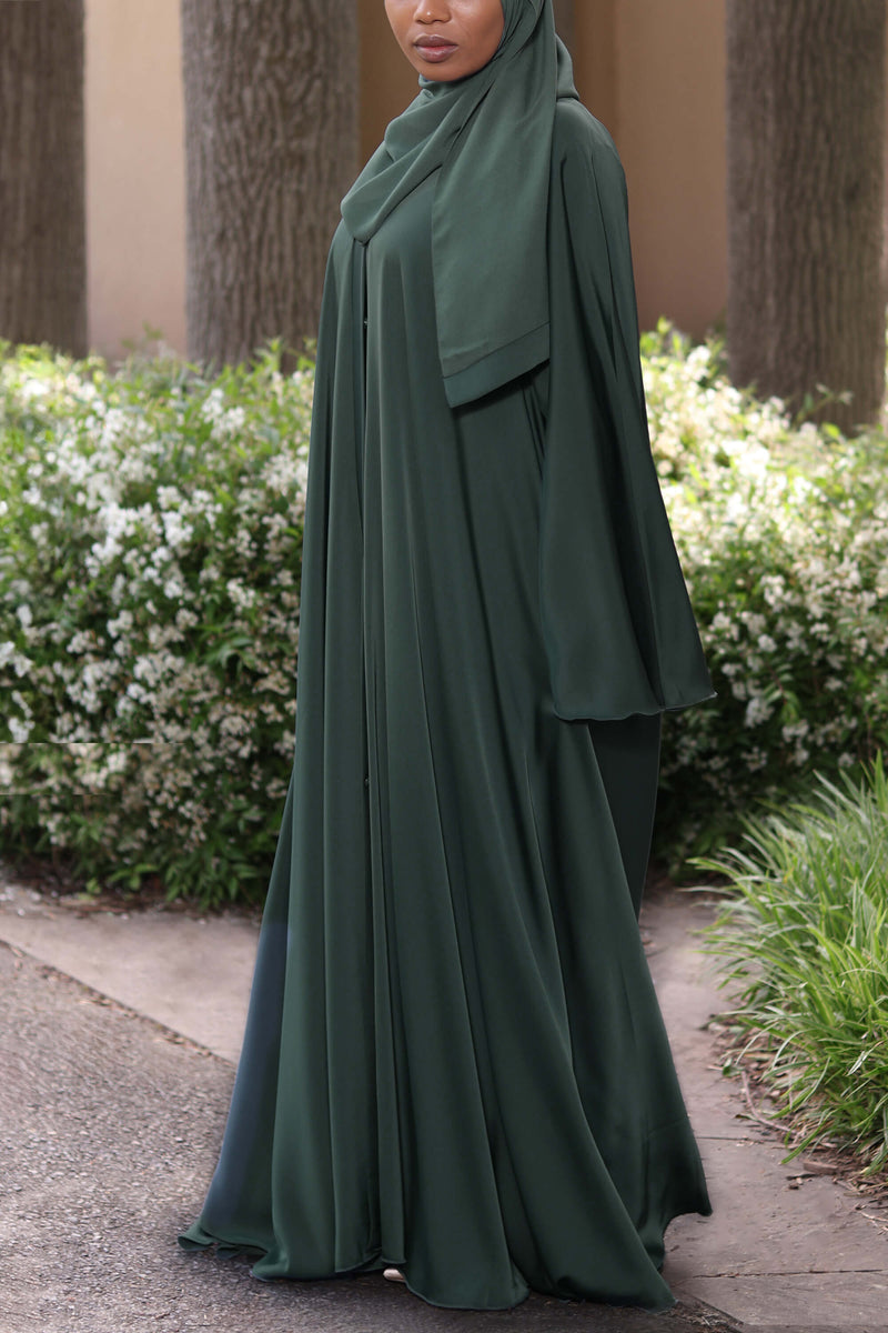 Dunya Abaya In Emerald