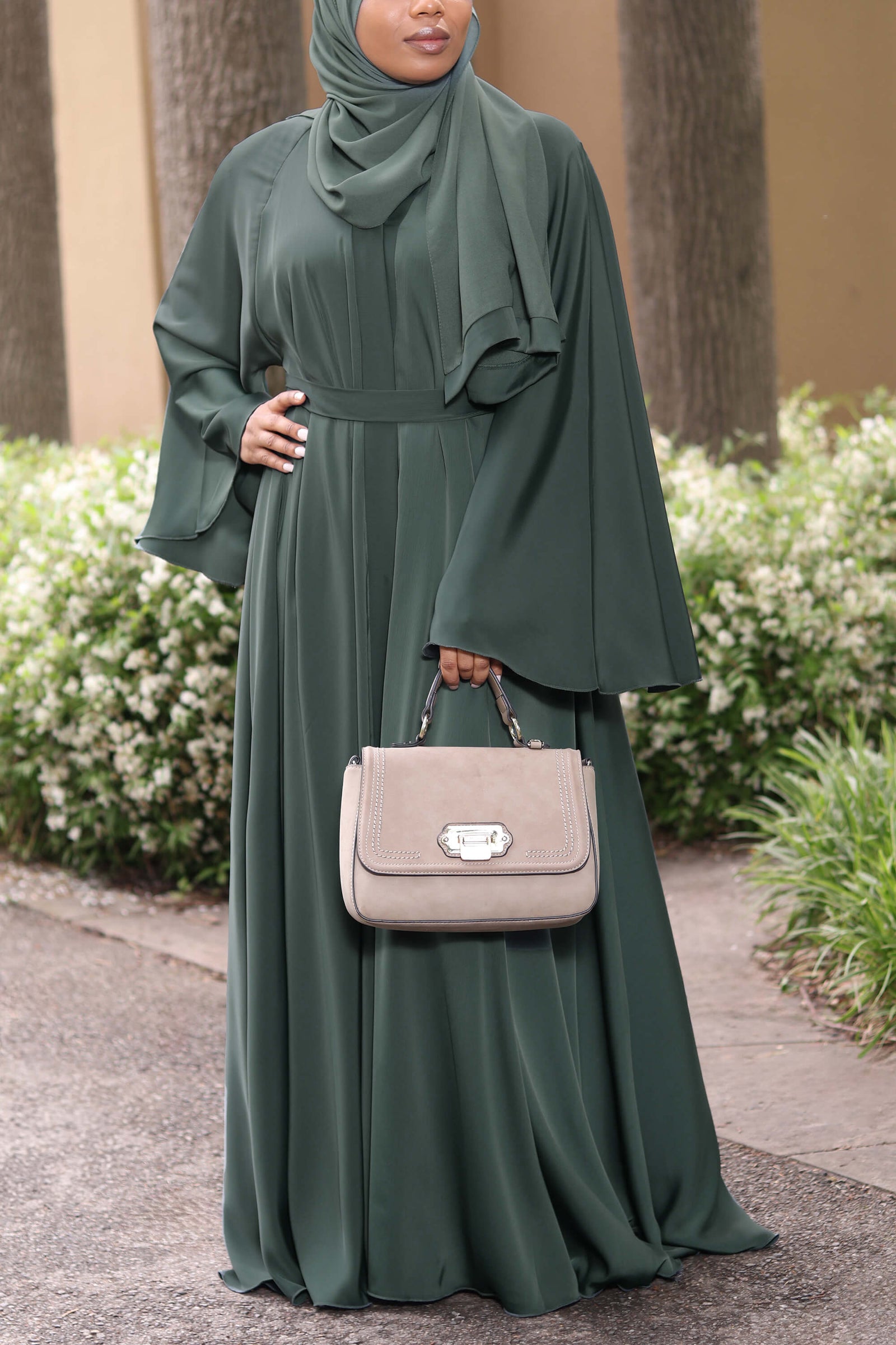 Dunya Abaya in Emerald 58