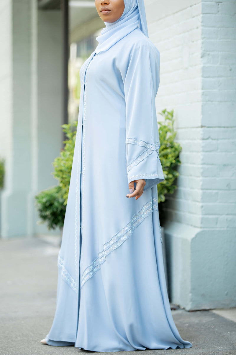 Hanan Abaya in Azure | Al Shams Abayas_11