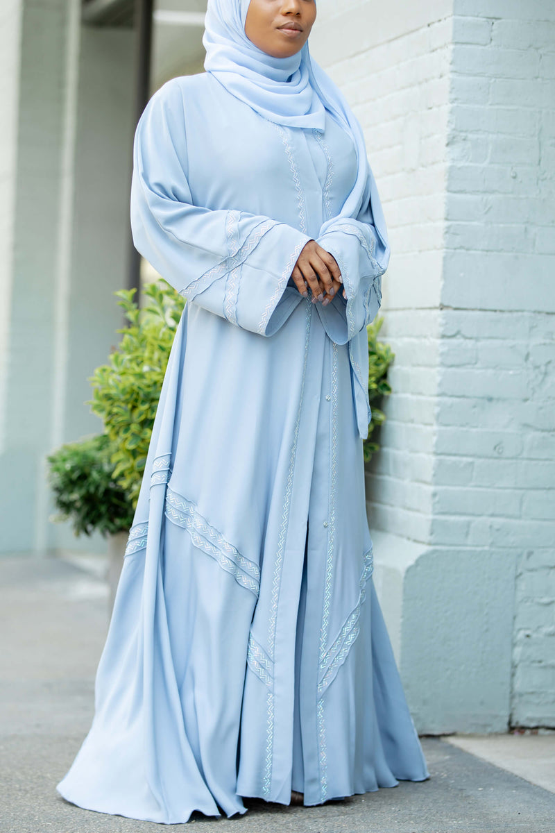 Hanan Abaya in Azure | Al Shams Abayas_3