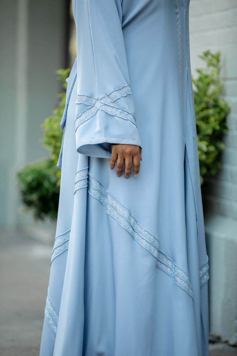 Hanan Abaya in Azure | Al Shams Abayas_6