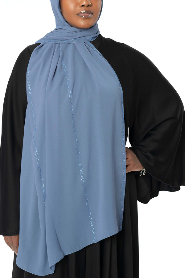 Harmony in Dusty Blue | Al Shams Abayas_2
