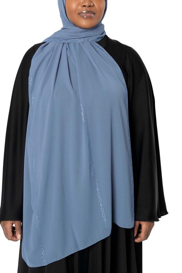 Harmony in Dusty Blue | Al Shams Abayas_1