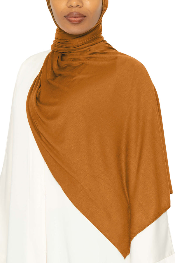 Jersey Hijab - Caramel