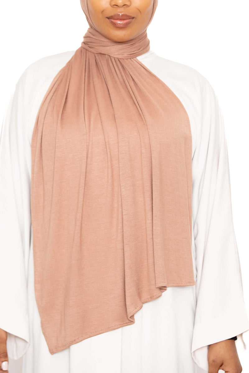 Jersey Hijab Light Bronze | Al Shams Abayas_6
