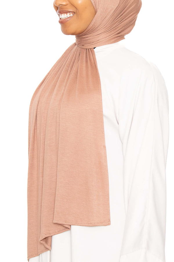 Jersey Hijab Light Bronze | Al Shams Abayas_3