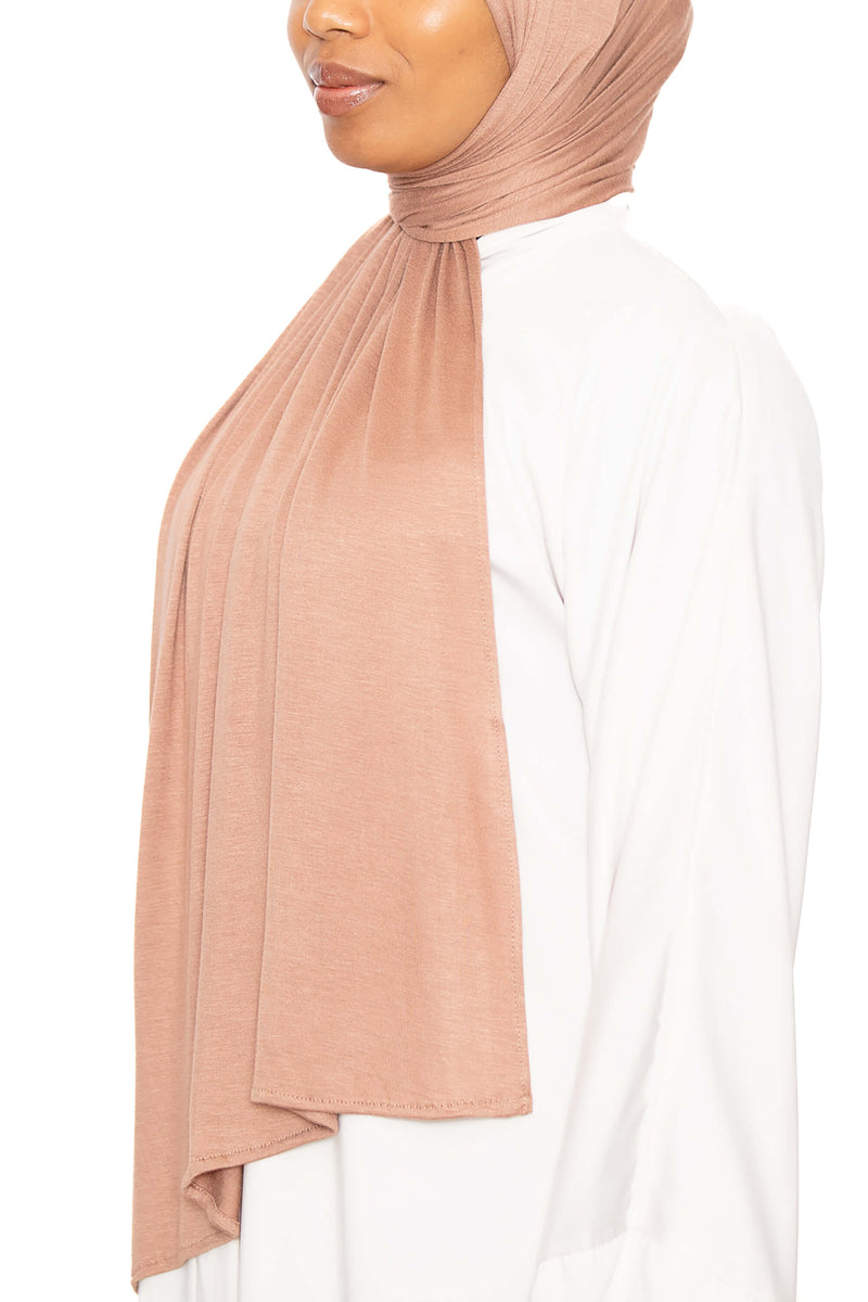 Jersey Hijab Light Bronze | Al Shams Abayas_4