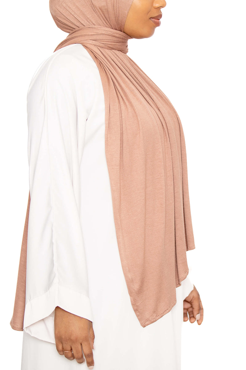 Jersey Hijab Light Bronze | Al Shams Abayas_5