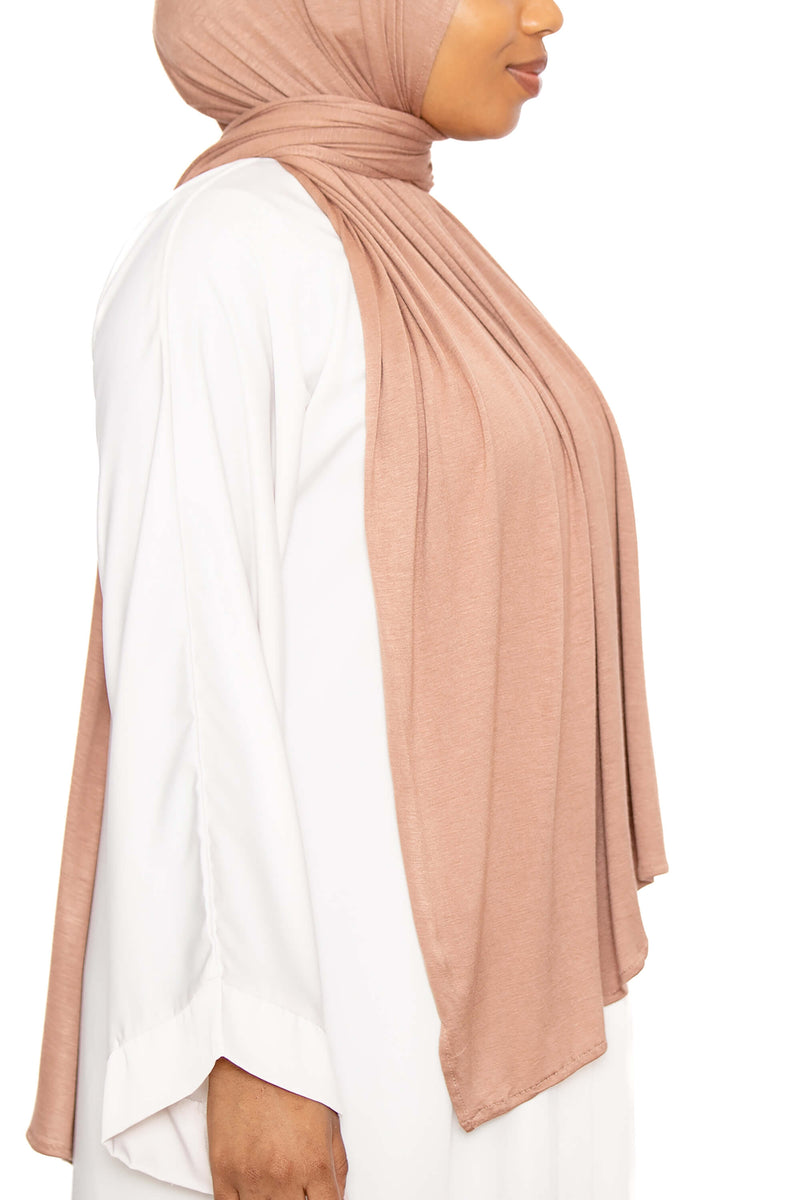 Jersey Hijab Light Bronze | Al Shams Abayas_7
