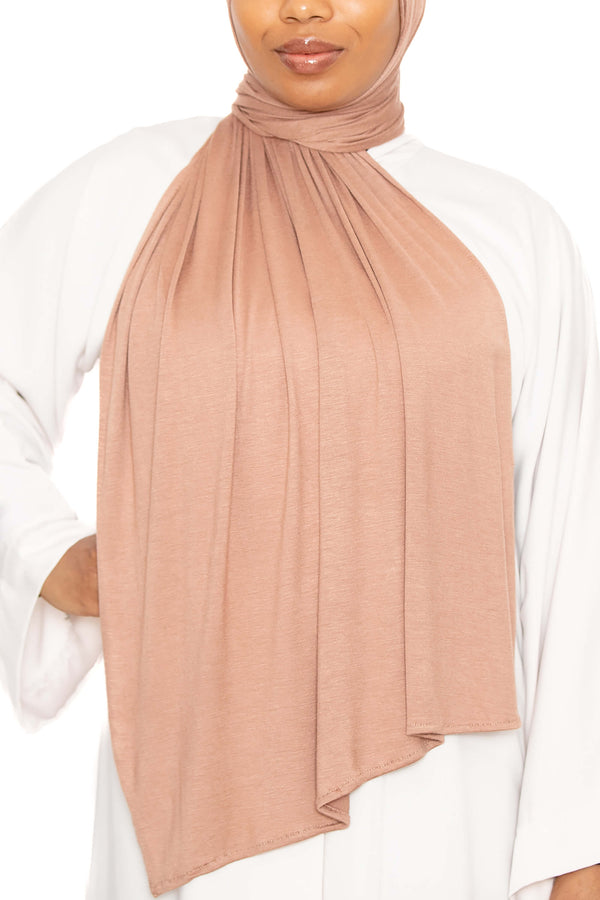 Jersey Hijab Light Bronze | Al Shams Abayas_1