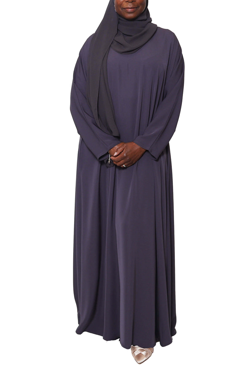 Madison Abaya in Dusty Plum with Pockets