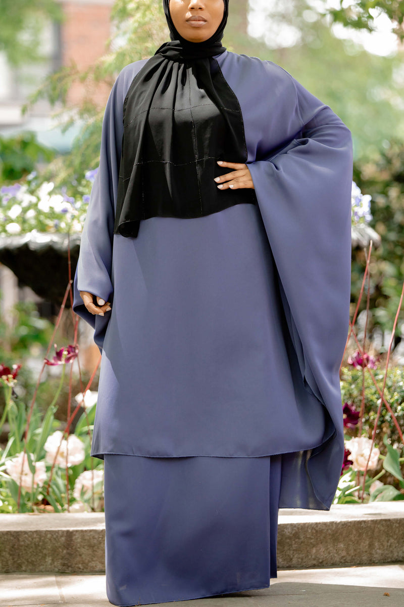 Mahasen Jilbab in Denim | Al Shams Abayas_2