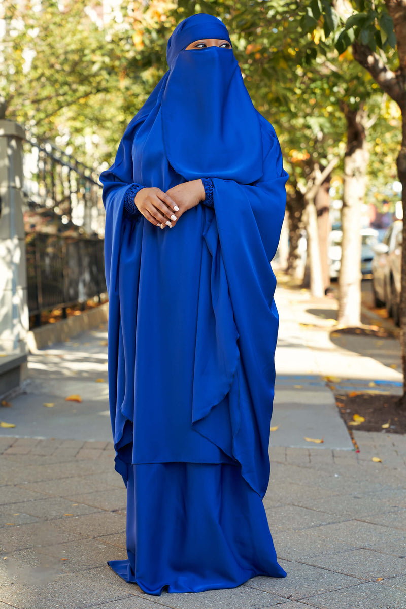 Mahasen Jilbab in Persian Blue | Al Shams Abayas_5