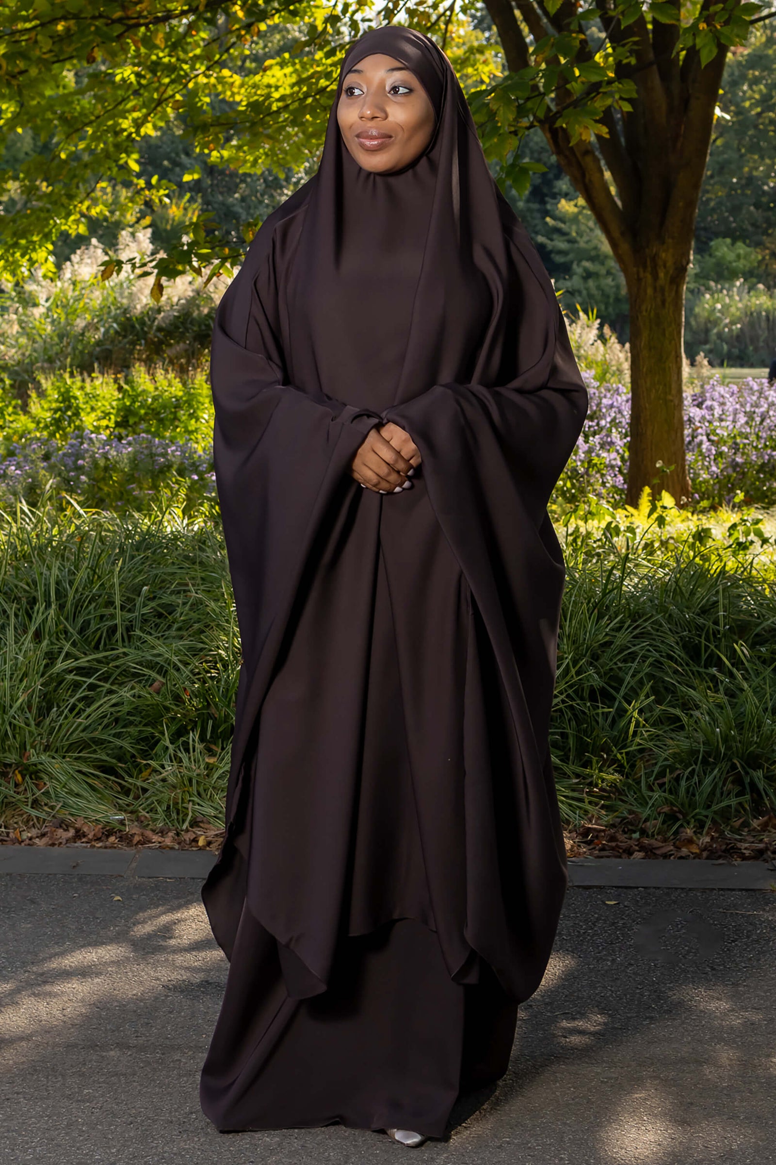 Mahasen Jilbab Set in Chocolate – Al Shams Abayas