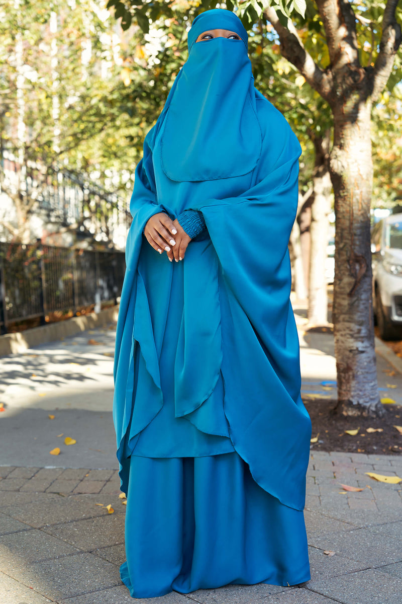 Mahasen Jilbab Set in Turquoise