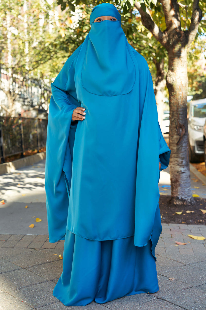 Mahasen Jilbab Set in Turquoise