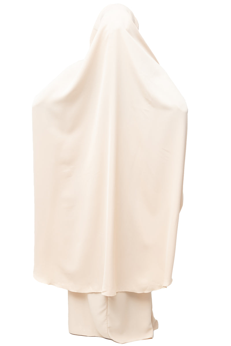 Mahasen Jilbab in Cream | Al Shams Abayas_1