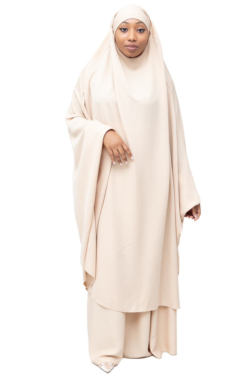 Mahasen Jilbab in Cream | Al Shams Abayas_5