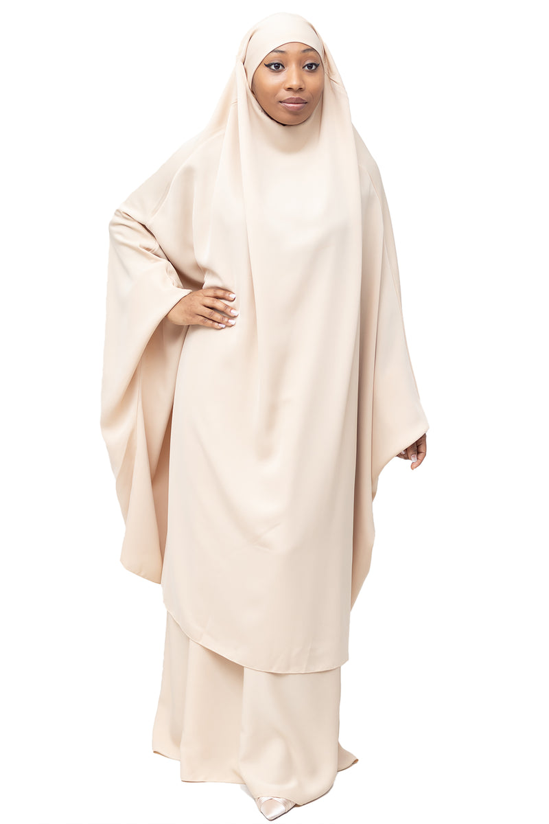 Mahasen Jilbab in Cream | Al Shams Abayas_9