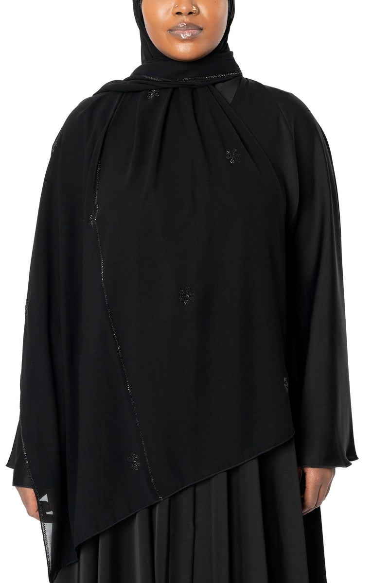 Manhattan in Classic Black | Al Shams Abayas_6