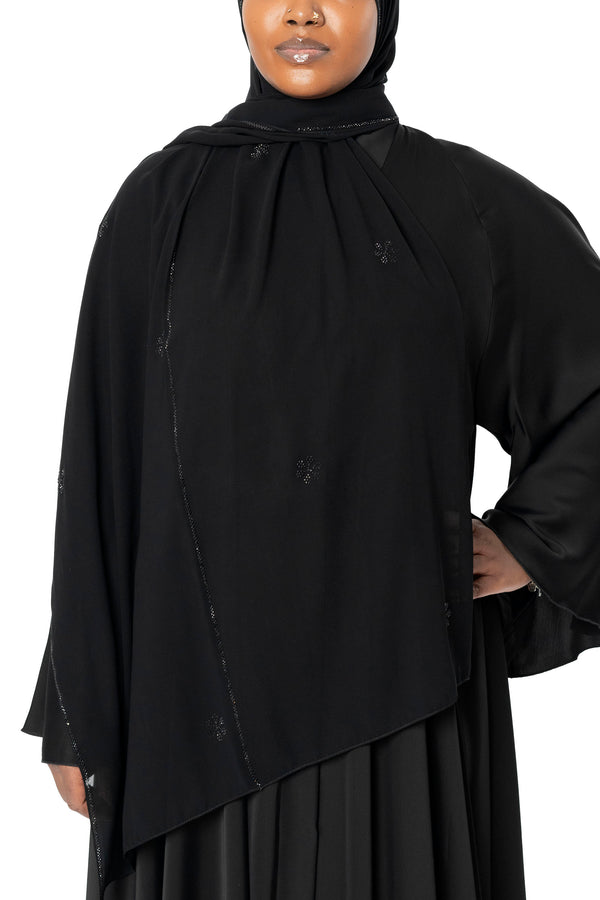 Manhattan in Classic Black | Al Shams Abayas_1