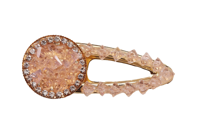 Crystal Peach Clip