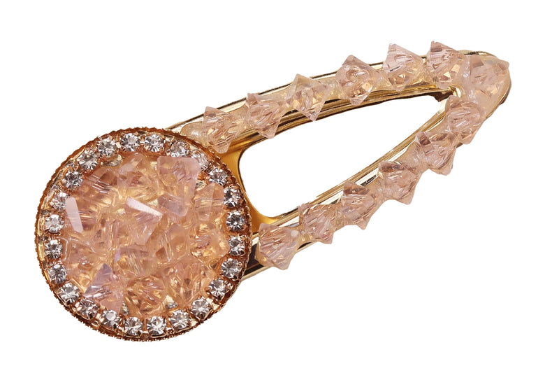 Crystal Peach Clip