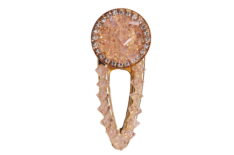 Crystal Peach Clip